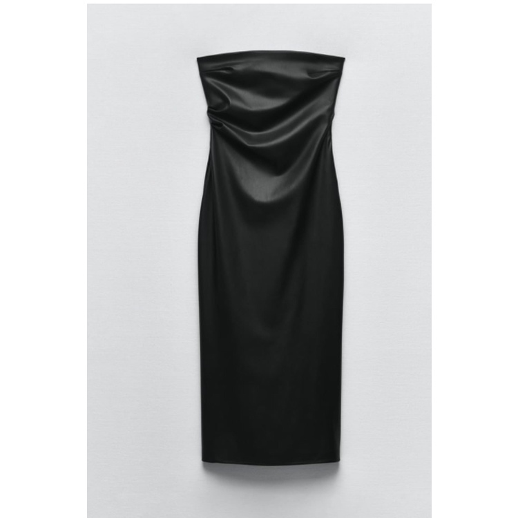 Đầm Zara Giả Da Ống Sáo 23 Kiểu Âu Mỹ Thời Trang Mùa Xuân Sang Trọng3152318