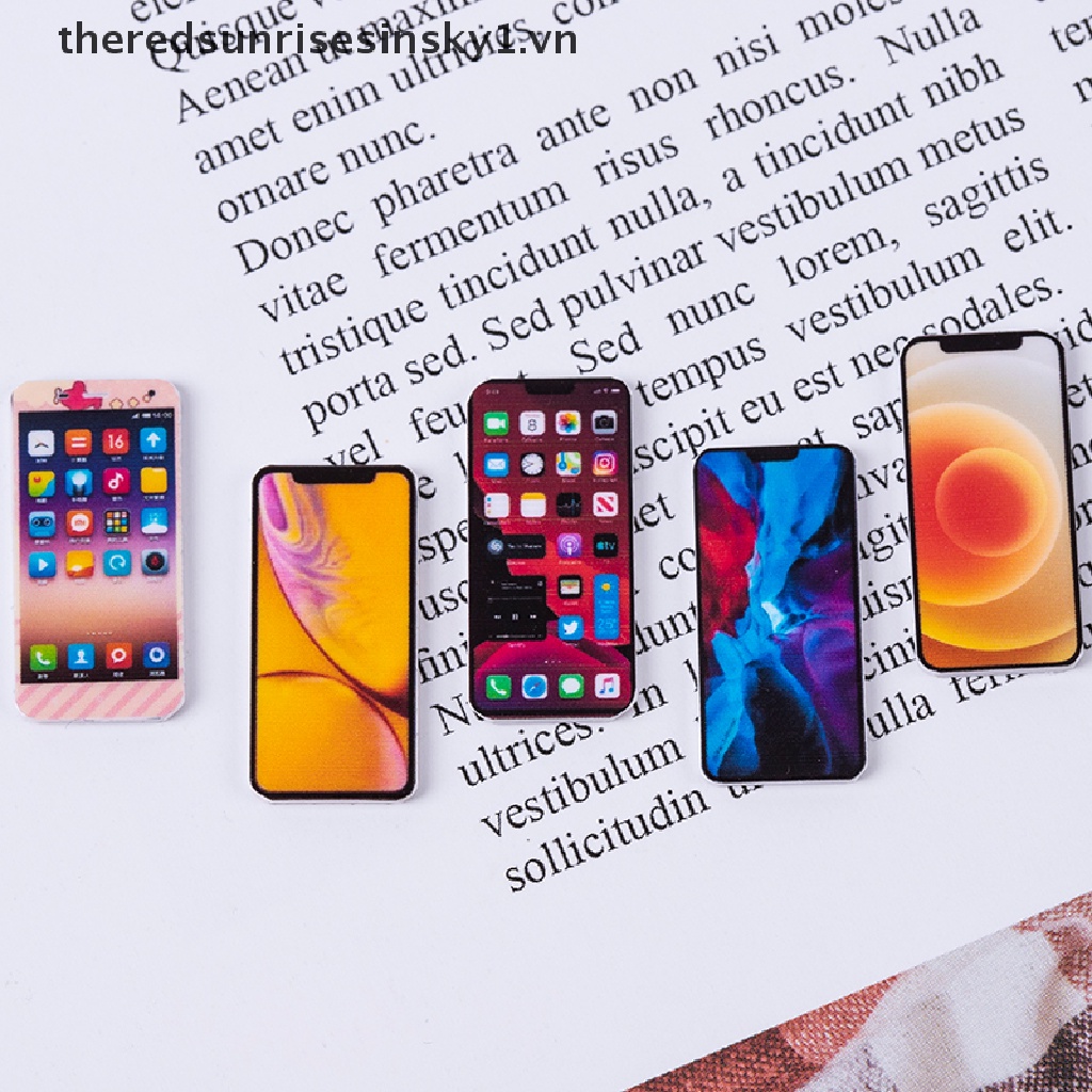 Mô Hình Điện Thoại Di Động Mini Tỉ Lệ 1: 12 Trang Trí Nhà Búp Bê