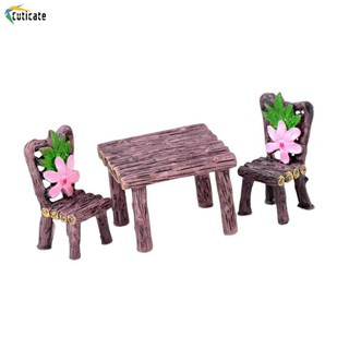 Bộ bàn ghế vẽ tay trang trí phong cảnh kiến trúc