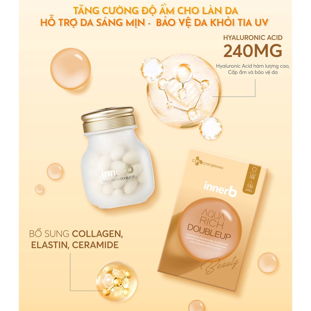 Thực Phẩm Bảo Vệ Sức Khỏe InnerB Aqua Rich DoubleUp 56 Viên