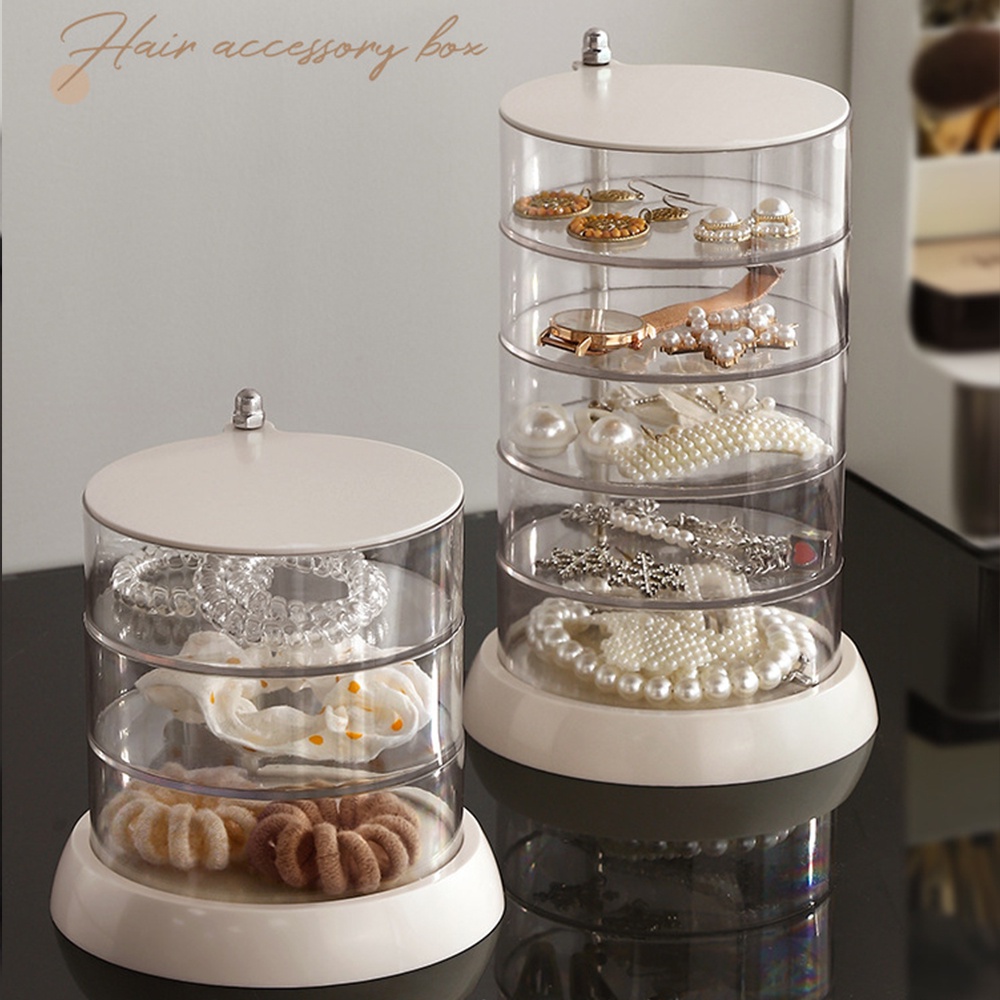 Hộp Đựng Trang Sức Để Bàn Nhiều Tầng Kiểu Dáng Sáng Tạo Phong Cách Bắc Âu Thời Trang