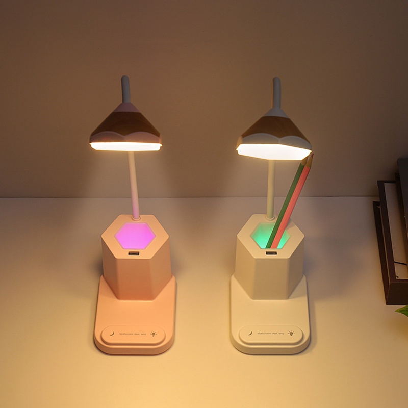 Đèn LED Để Bàn 3 Cấp Độ Cảm Ứng Gấp Gọn Có Thể Sạc Lại Tiện Dụng