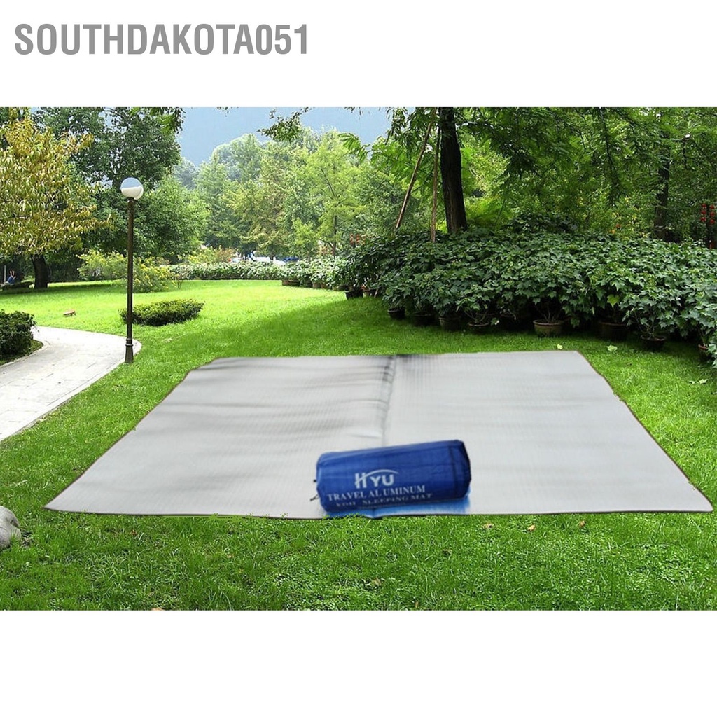 Southdakota051 Thảm Dã Ngoại Chống Nước Di Động 2 Mặt Màng Nhôm Bông Ngọc Trai Trọng Lượng Nhẹ Ngoài Trời Chăn Cho Cắm Trại