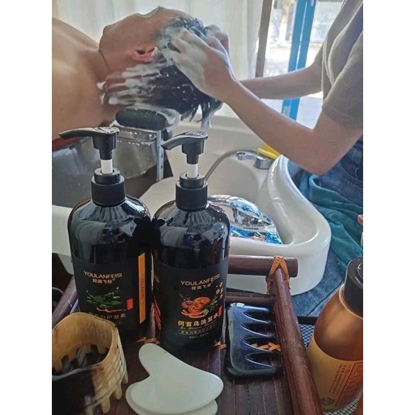 CẶP DẦU GỘI XÃ HÀ THỦ Ô LINH CHI 1000ML