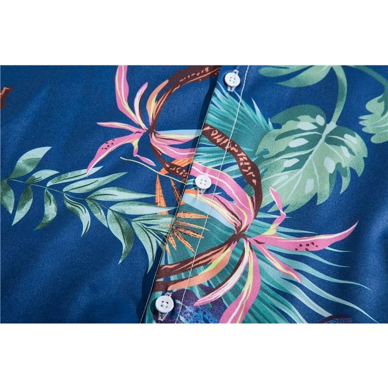 Áo Sơ Mi Nam Tay Ngắn In Hoa Thời Trang Hàn Quốc size M-3XL