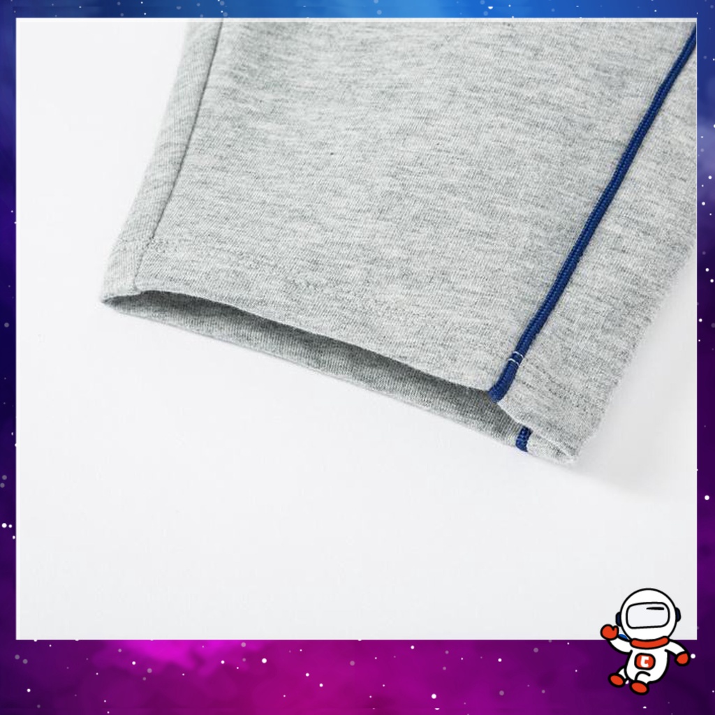 Quần Cotton Bé Trai Dáng Lửng Màu Đen, Xám, Mặc Đi Học Đi Chơi Chất Liệu Mềm Mịn Mát