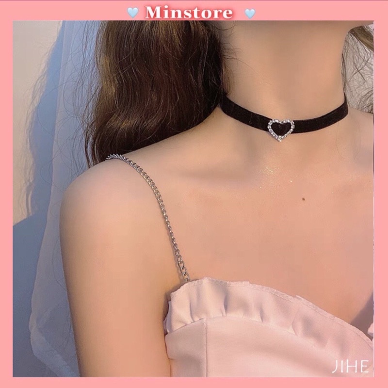 Vòng Cổ Choker đính Đá Sáng