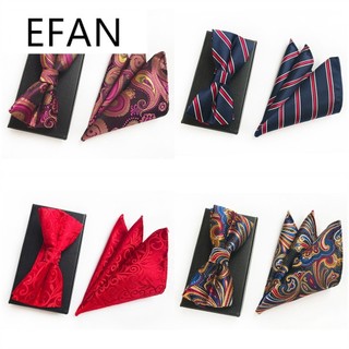 Khăn Tay Lụa Dệt Kim Tự Thắt Nơ Bướm Nhiều Màu Sắc Họa Tiết Paisley Phù Hợp Với Nam Hanky