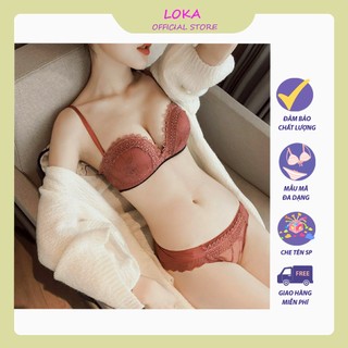 Bộ áo ngực ren cao cấp đệm dày nâng đẩy