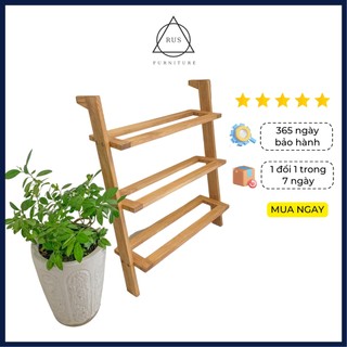 Kệ giày dép gỗ tự nhiên
