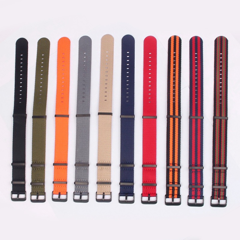 Dây Đeo Đồng Hồ Bằng Nylon Chất Lượng Cao 20mm 22mm One Piece Cho Nam Nữ