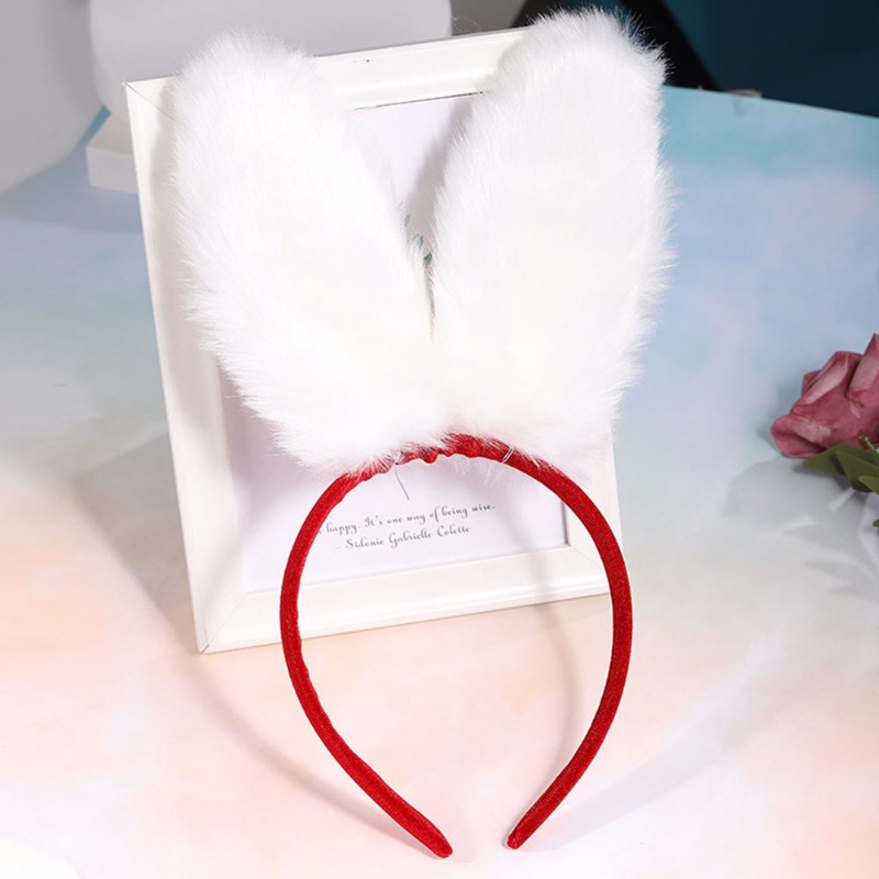 Băng Đô Tai Thỏ Bằng Lông Nhung Dễ Thương Xinh Xắn Dành Cho Nữ