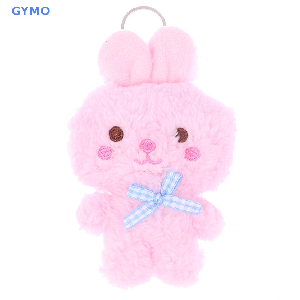 [cxGYMO] Móc Khóa Đồ chơi nhồi bông Hình Động Vật Thỏ Gấu Ếch Gà Hoạt Hình HDY