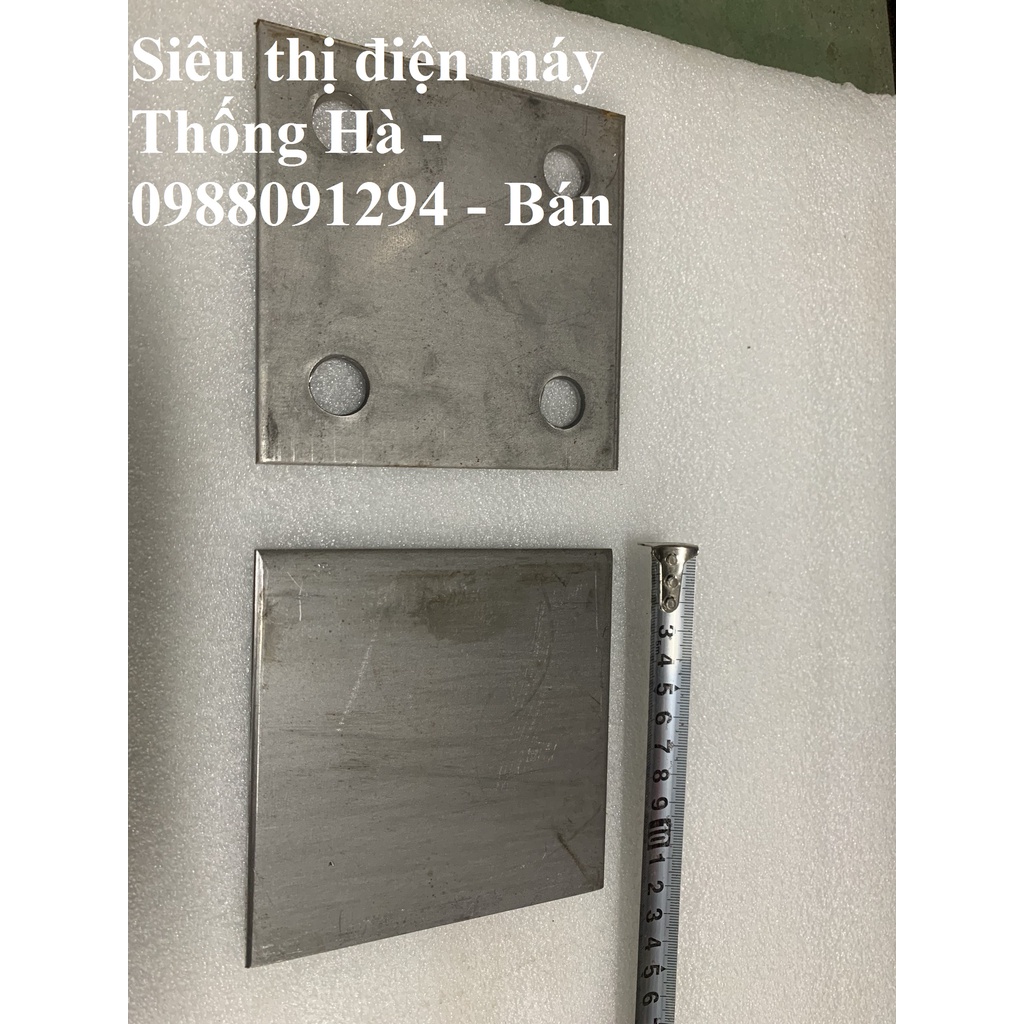 Bản mã 15x15 có lỗ. Bản mã 15x15 không lỗ dày 5mm