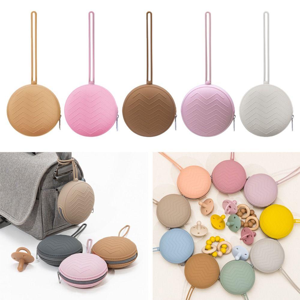 Ốp Núm Vú Giả Bằng Silicon Cấp Thực Phẩm Có Khóa Kéo Du Lịch Tiện Lợi Dành Cho