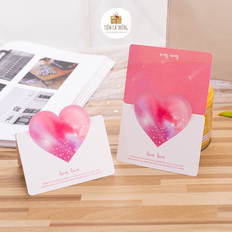 Thiệp Chúc Mừng Sang Trọng Ý Nghĩa Trang Trí Hộp Quà Sinh Nhật - 14/2 - 8/3 - 20/10 - Giáng Sinh - Tiệm Cá Trứng