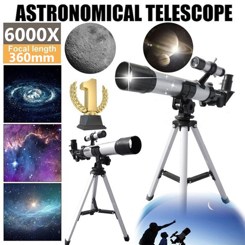 Astronomical Telescope Adjustable Tripod 6000X Professional Astronomical Telescope Bezel Range Telescope Professional Tripod