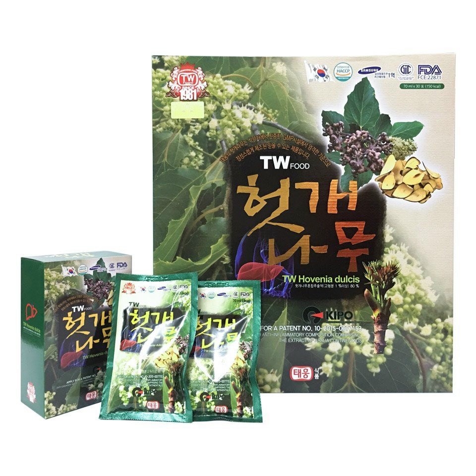 Nước Bổ Gan Hovenia TW Hàn Quốc, Bổ Gan Cao Cấp Hộp 30 gói