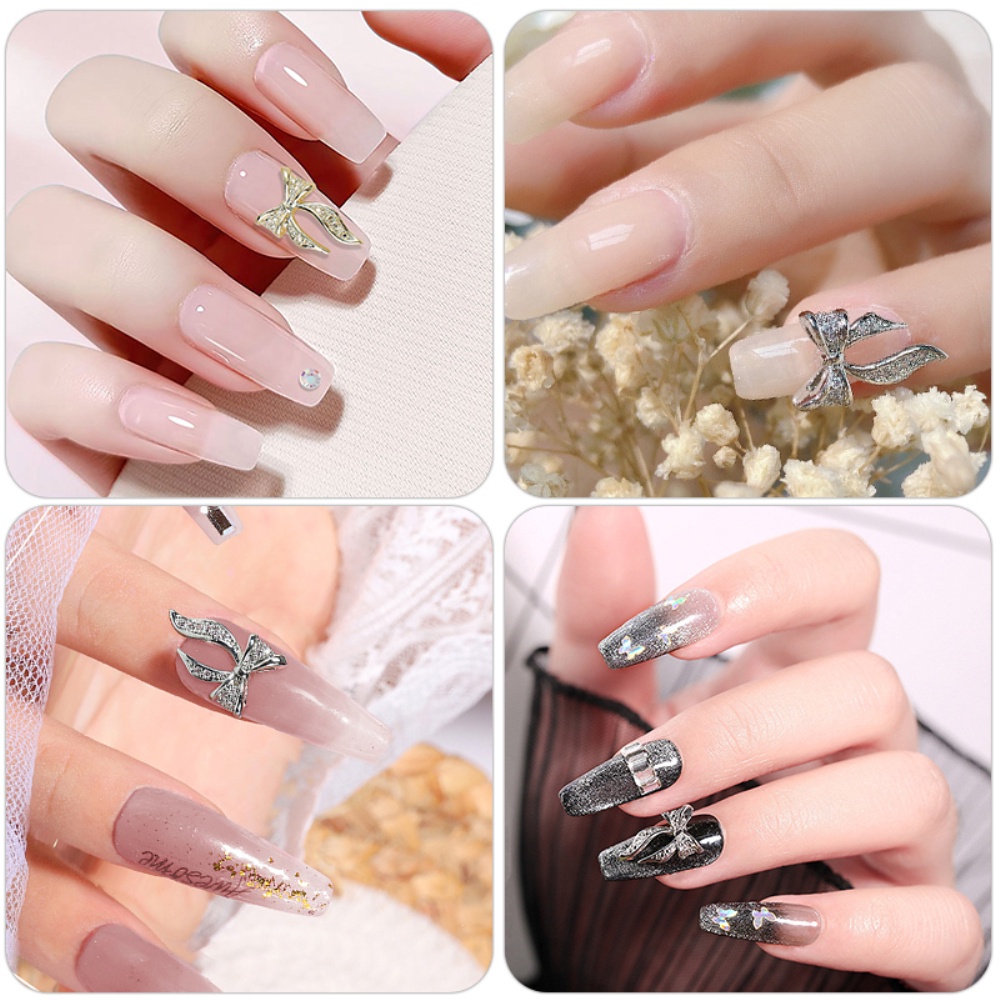 Còn Hàng Phụ Kiện Làm Móng Phụ Kiện Làm Móng Manya Nơ Kim Loại Sáng Bóng Phổ Biến Màu Đỏ Lưới Đơn Giản Phụ Kiện Làm Móng Đa Năng Thanh Toán Khi Nhận Hàng