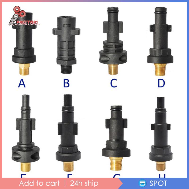 [Prettyia1] Set 3 Đầu Nối Vòi Phun Bọt Rửa Áp Suất Cao