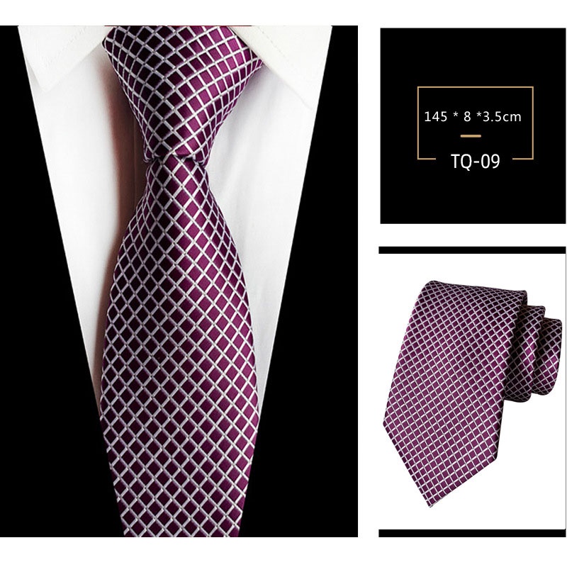 Cà Vạt 8cm Họa Tiết Kẻ Sọc / Chấm Bi / Kẻ Sọc Thời Trang Cổ Điển Sang Trọng Cho Nam 2023