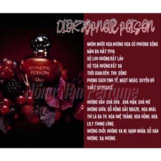 Mẫu thử nước hoa chính hãng Dior Hypnotic Poison lưu hương lâu, dung tích 5ml/10ml