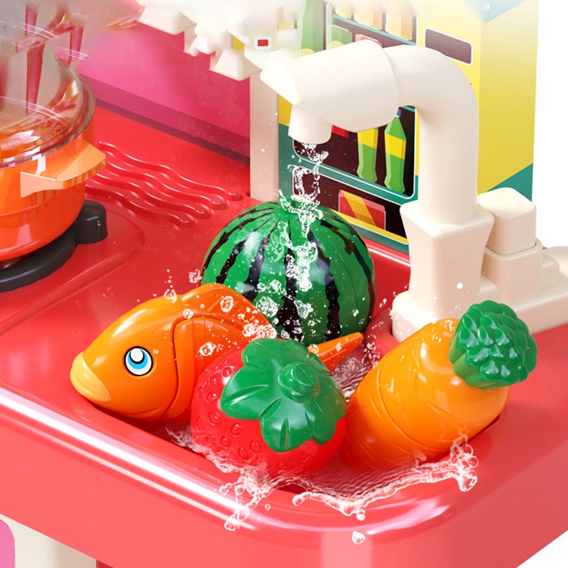 SUPER KIDS đồ chơi Bộ Đồ Chơi Nấu Ăn Nhà Bếp Dành Cho Trẻ Em 95cm nhà bếp đồ chơi