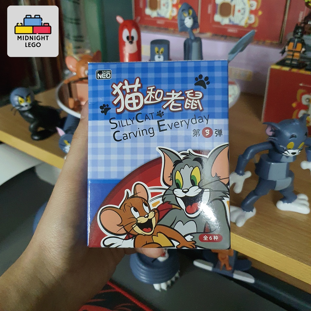Bộ mô hình Tom và Jerry / mèo và chuột cartoon hài hước, Tâm Và Gia Huy