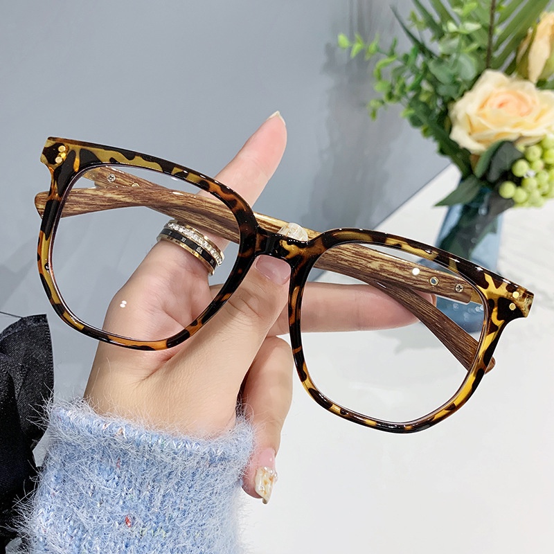 Kính Mát Gọng Gỗ Chống Ánh Sáng Xanh Chống Ánh Sáng Xanh Phong Cách retro Cho Nam Nữ