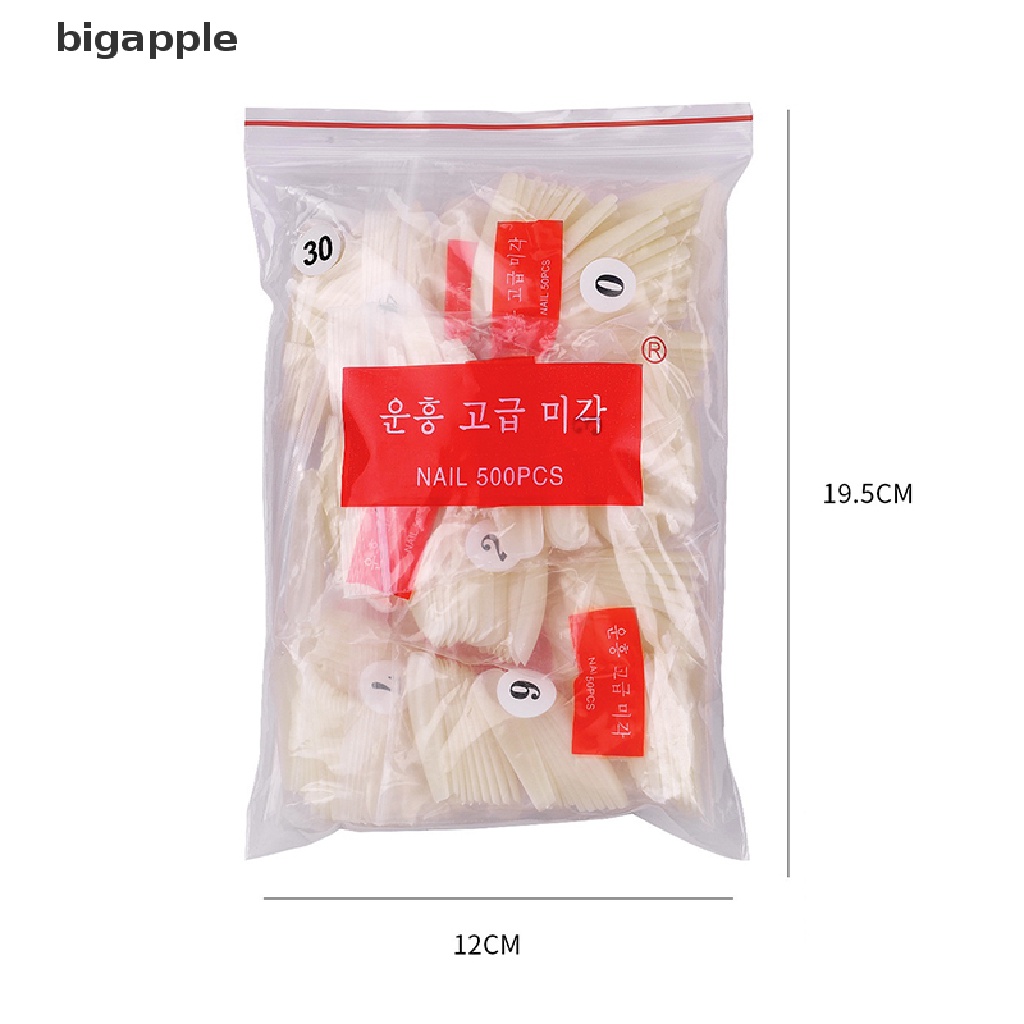 Bộ 500 Móng Tay Giả Dài Đầy Đủ Bằng Acrylic Che Phủ Toàn Diện Dùng Để Múa Ba Lê