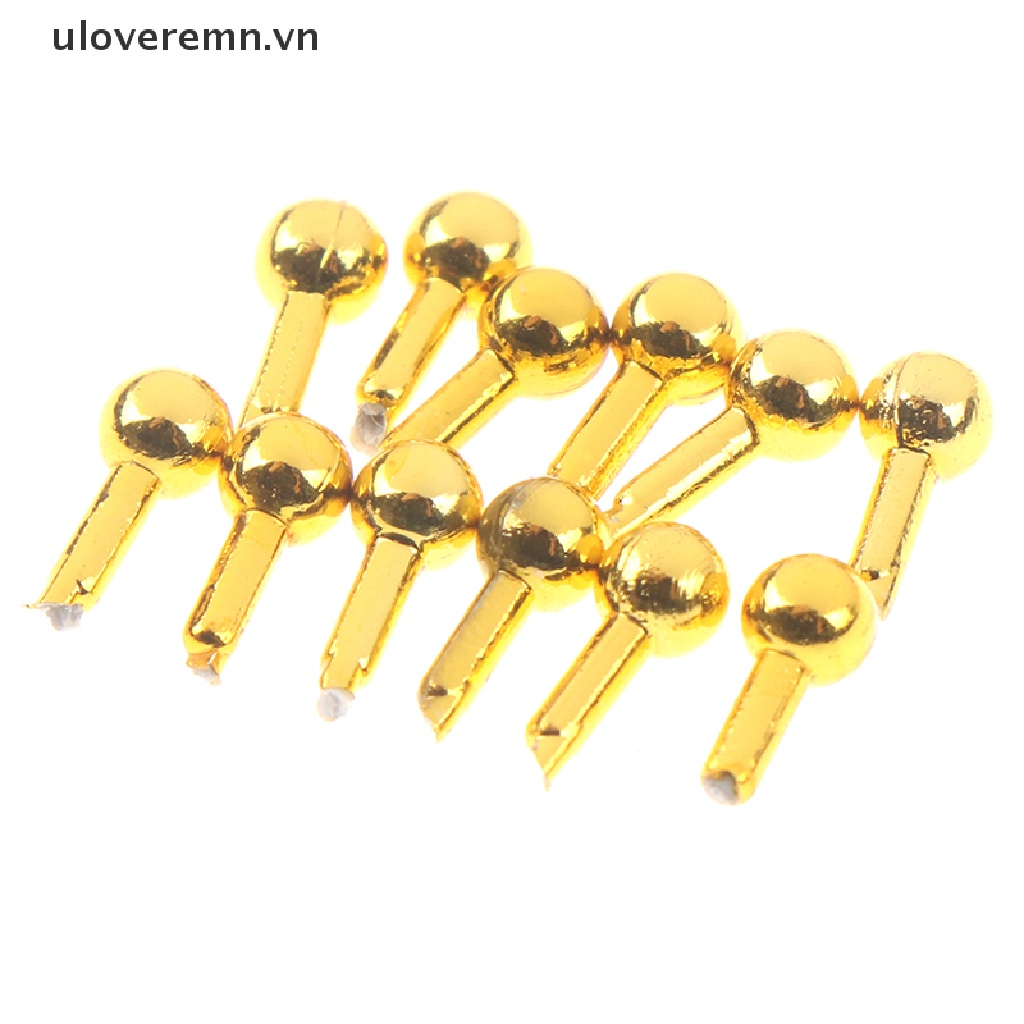 Set 12 Tay Nắm Ngăn Kéo Mini Màu Vàng Tỉ Lệ 1 / 12 Trang Trí Nhà Búp Bê