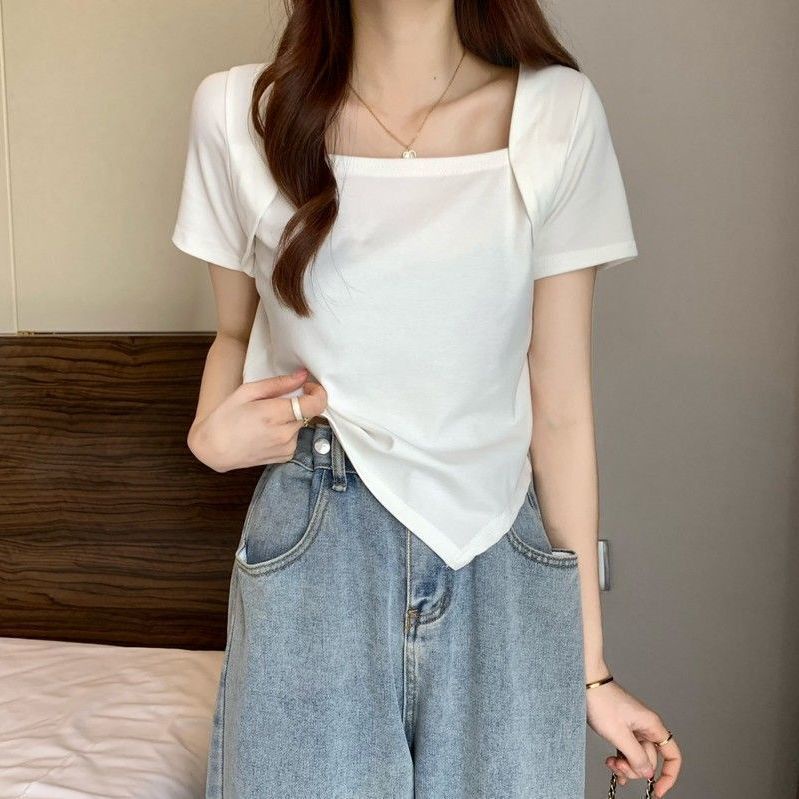 Áo kiểu NRVP ngắn tay dáng ôm thời trang cho nữ
