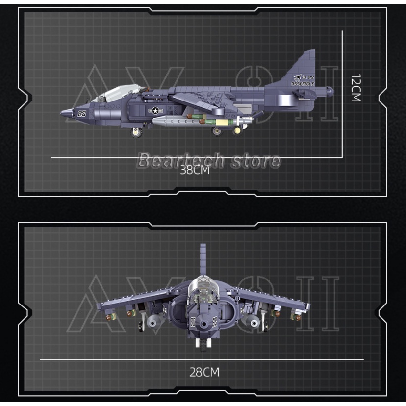 Đồ Chơi Máy Bay Quân Đội WW2 AV-8II