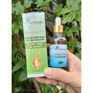 Serum tái tạo da nhân sâm 50ml thảo dược cao cấp sunnary không sưng, không đỏ sạch thâm mụn, nám