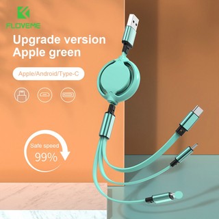 Dây cáp sạc ba trong một cho iphone android type-c
