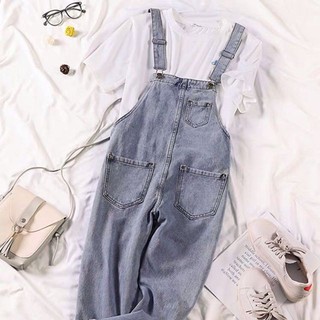{order} Quần yếm jumsuit túi hộp 2 bên cá tính - Có ảnh thật