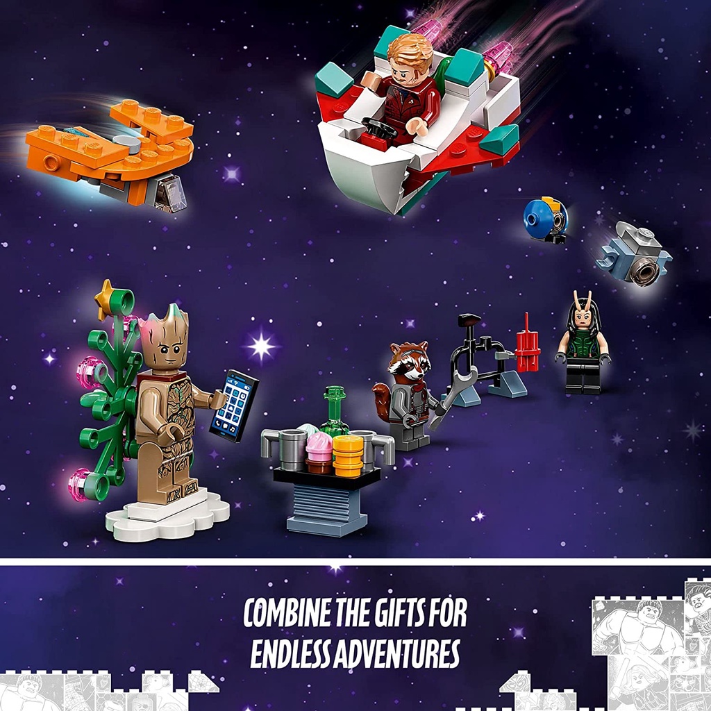 Lego Super Heroes 76231 - Bộ xếp hình Lego Super Heroes Advent Calendar 2022