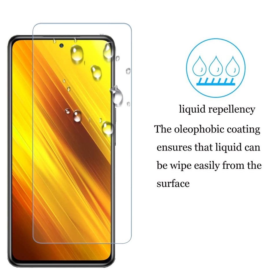 Kính cường lực dán màn hình cho Xiaomi POCO F5 F6 C65 X5 M5s M5 M6 C40 X4 X3 NFC F3 F4 GT M4 M3 M2 F2 Pro 5G Pocophone F1