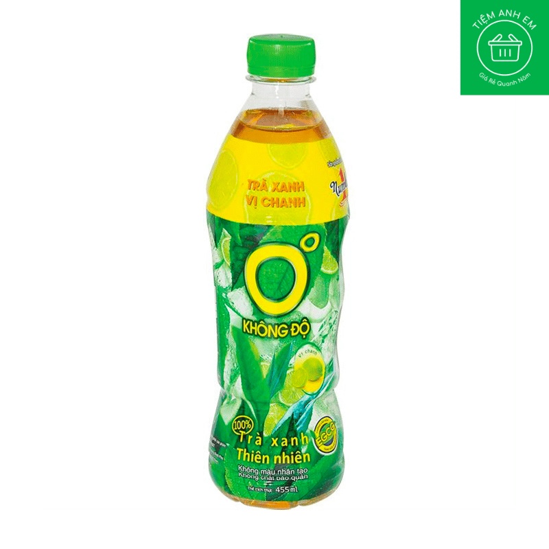 Trà xanh Không Độ vị chanh giải nhiệt cuộc sống chai 455ml