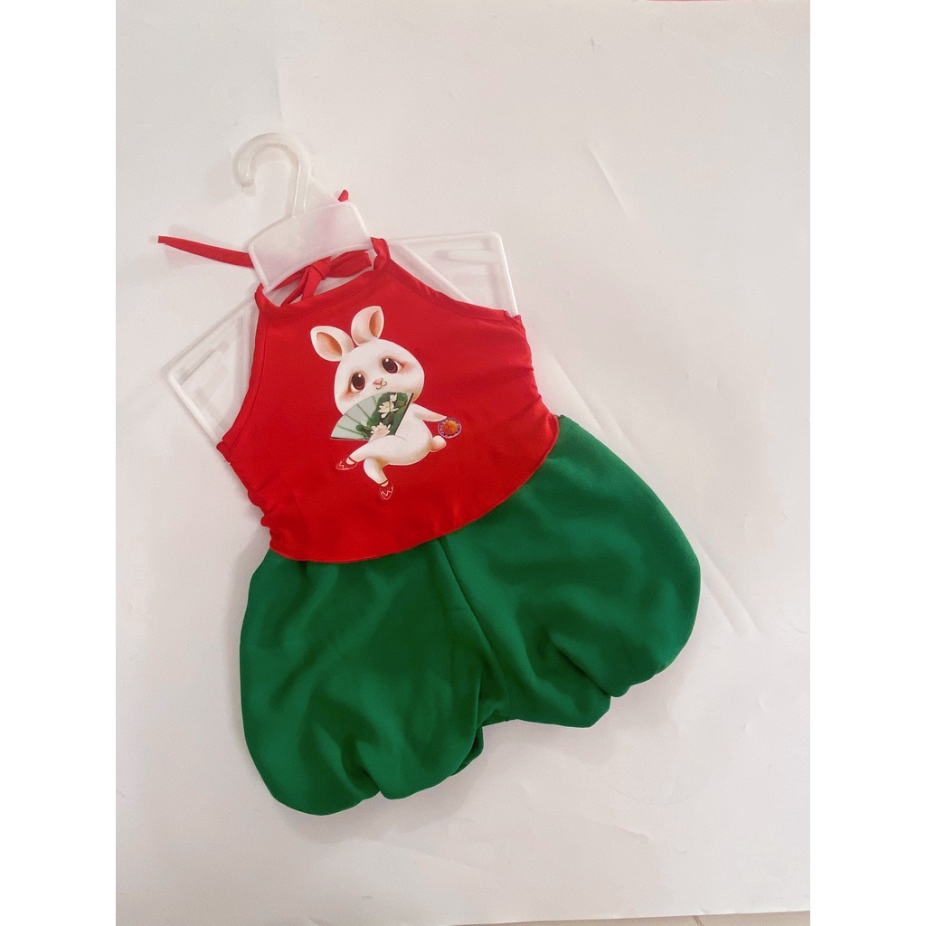 Set yếm thỏ xinh cho bé 6-15kg