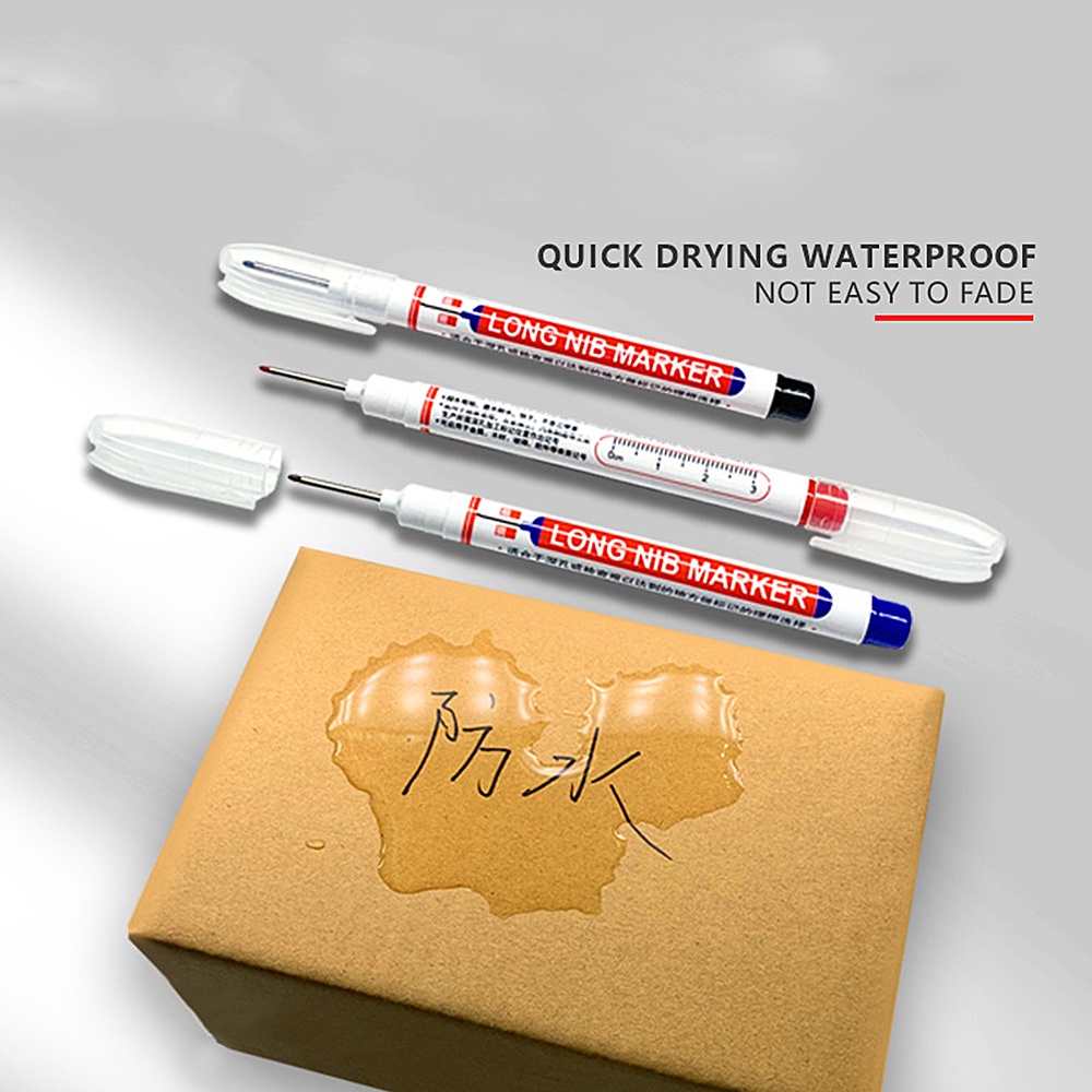 Set 6 Bút Đánh Dấu Lỗ Dài 20mm Bằng Kim Loại Chống Nước Đa Năng Trang Trí Nhà Cửa