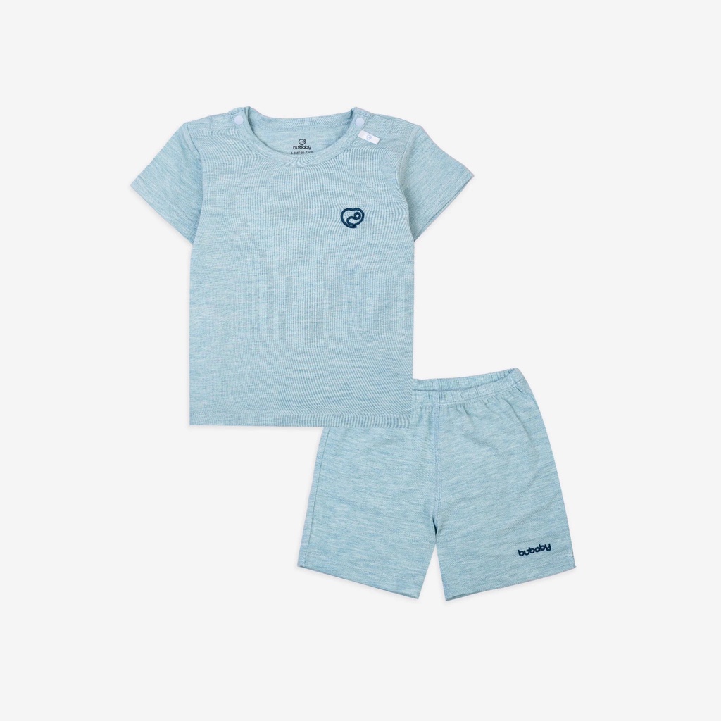 Bộ ngắn tay cài vai Bu, Bubaby Bambus Zebra 6m - 4y