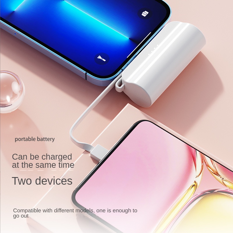 Sạc Dự Phòng Không Dây Mini Có Đèn LED