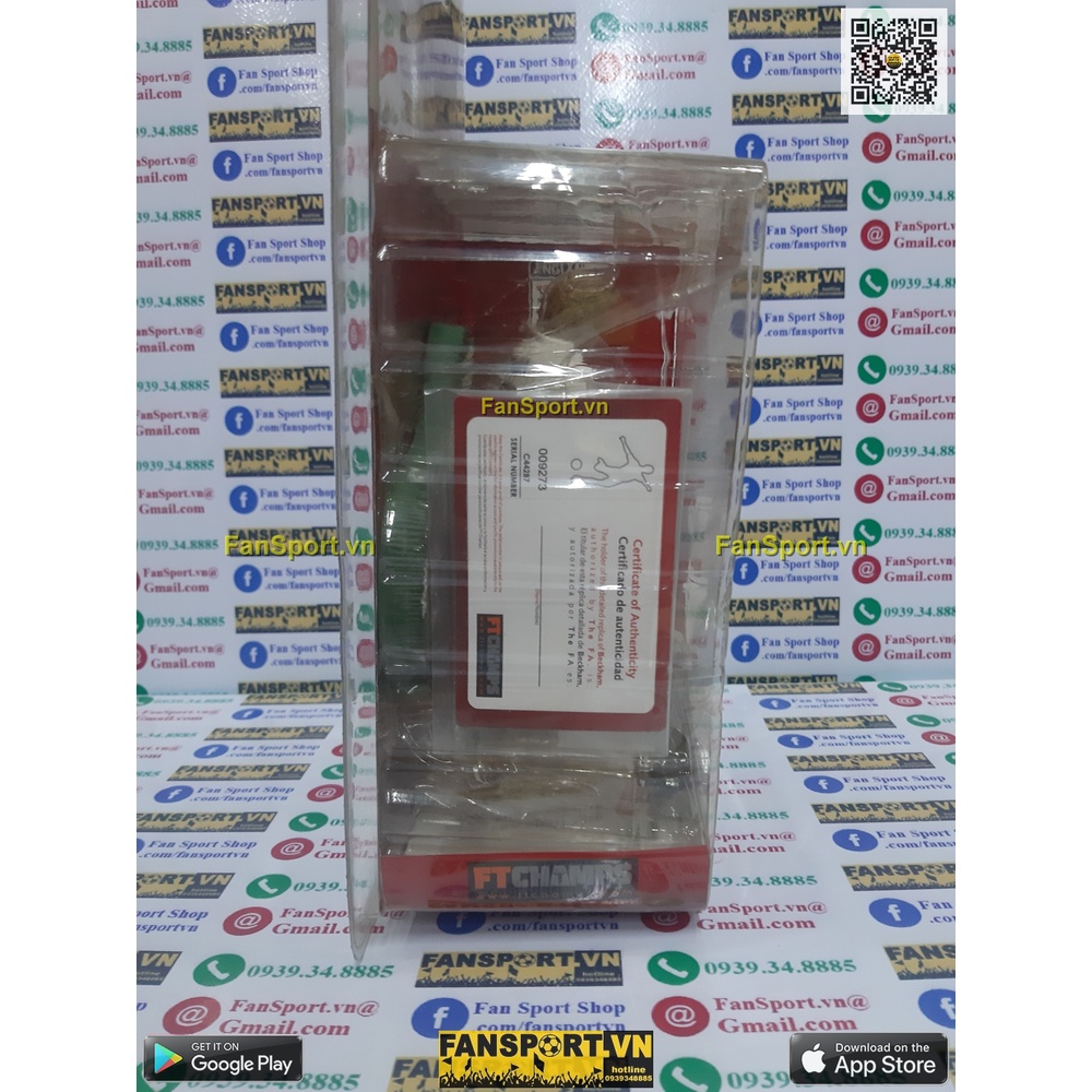 Tượng cầu thủ bóng đá David Beckham 7 England 2005 2006 2007 home white FT Champs 4-4-2