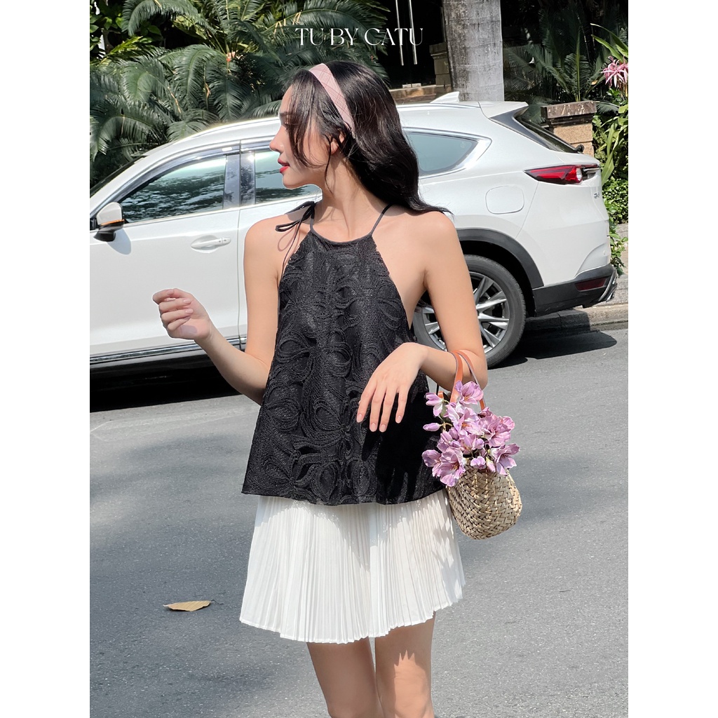 TUBYCATU | Áo yếm orala black top