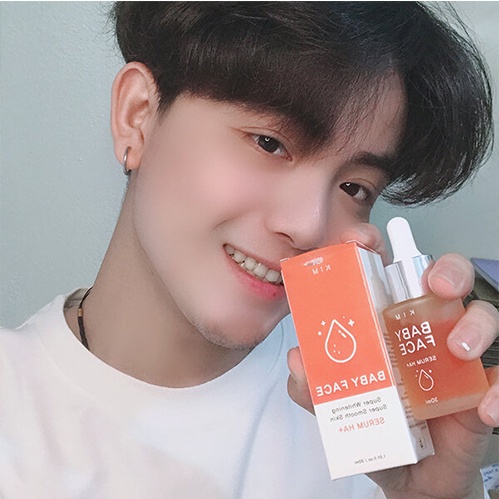 Serum KIM BABY FACE HA+, dưỡng trắng da mặt, sạch mụn, mờ nám, tàn nhang 30ml | BigBuy360 - bigbuy360.vn