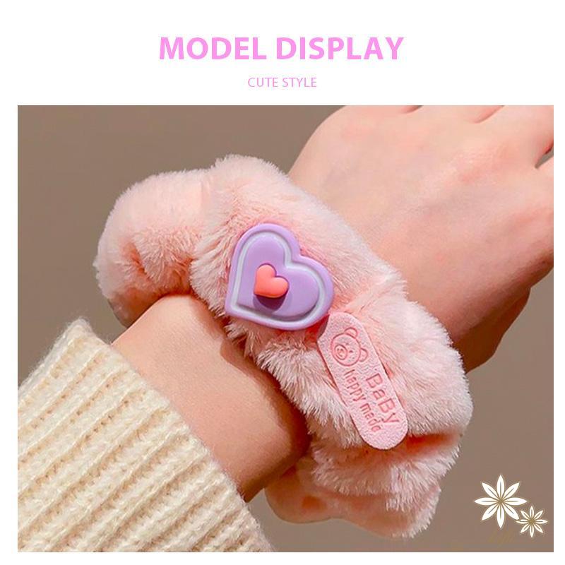 Dây Cột Tóc Lông Nhung Dễ Thương Xinh Xắn Dành Cho Nữ