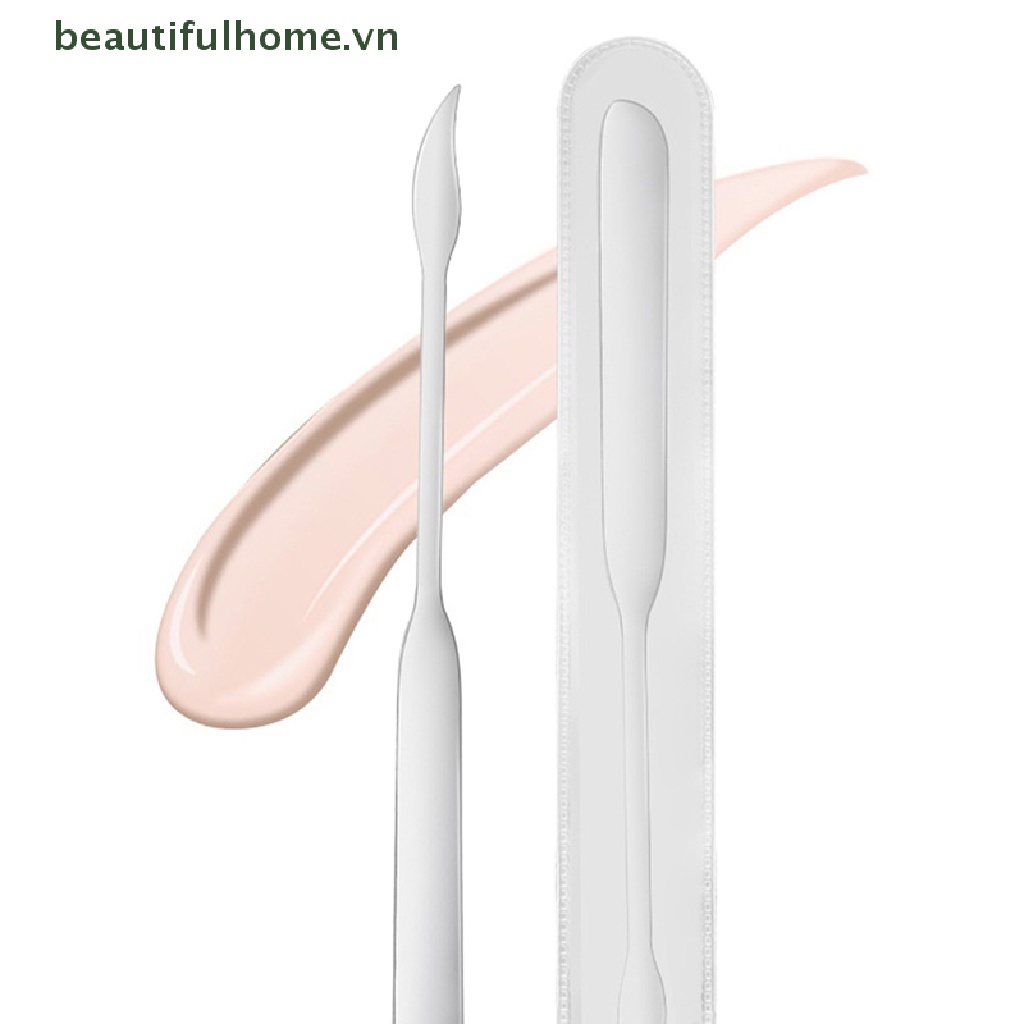 1 Dụng Cụ Trộn Mỹ Phẩm Bằng Thép Không Gỉ Hai Đầu