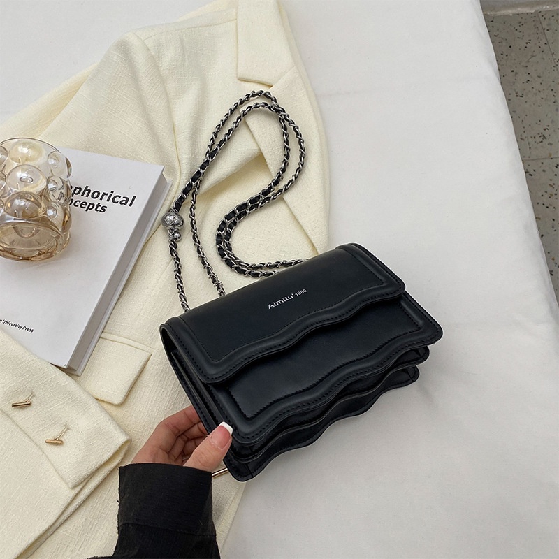 Túi Đeo Chéo Màu Trơn Phong Cách Thời Trang Đơn Giản Cho Nữ