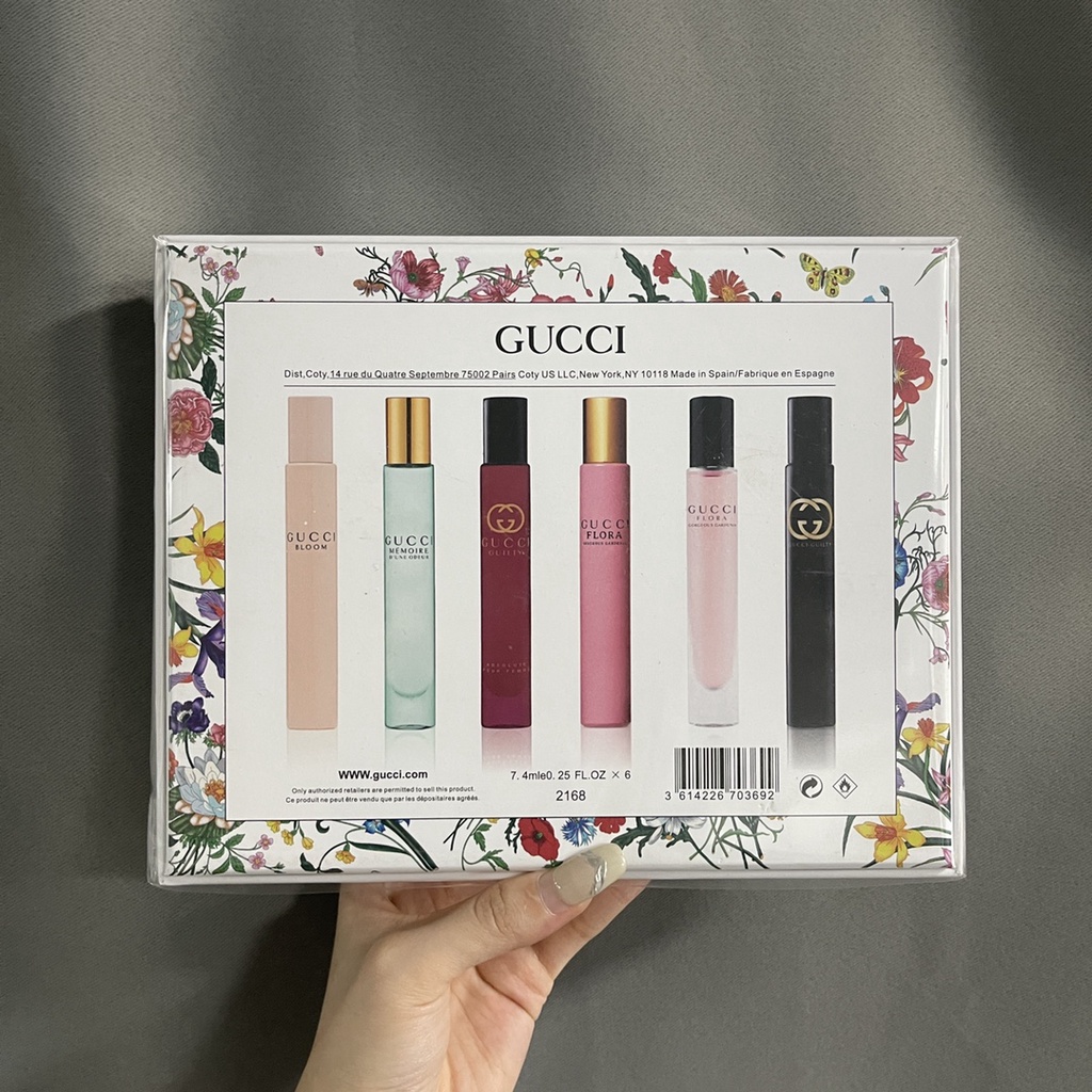 Bộ Nước Hoa Hạt Gucci 7.4ml Sáu Mảnh